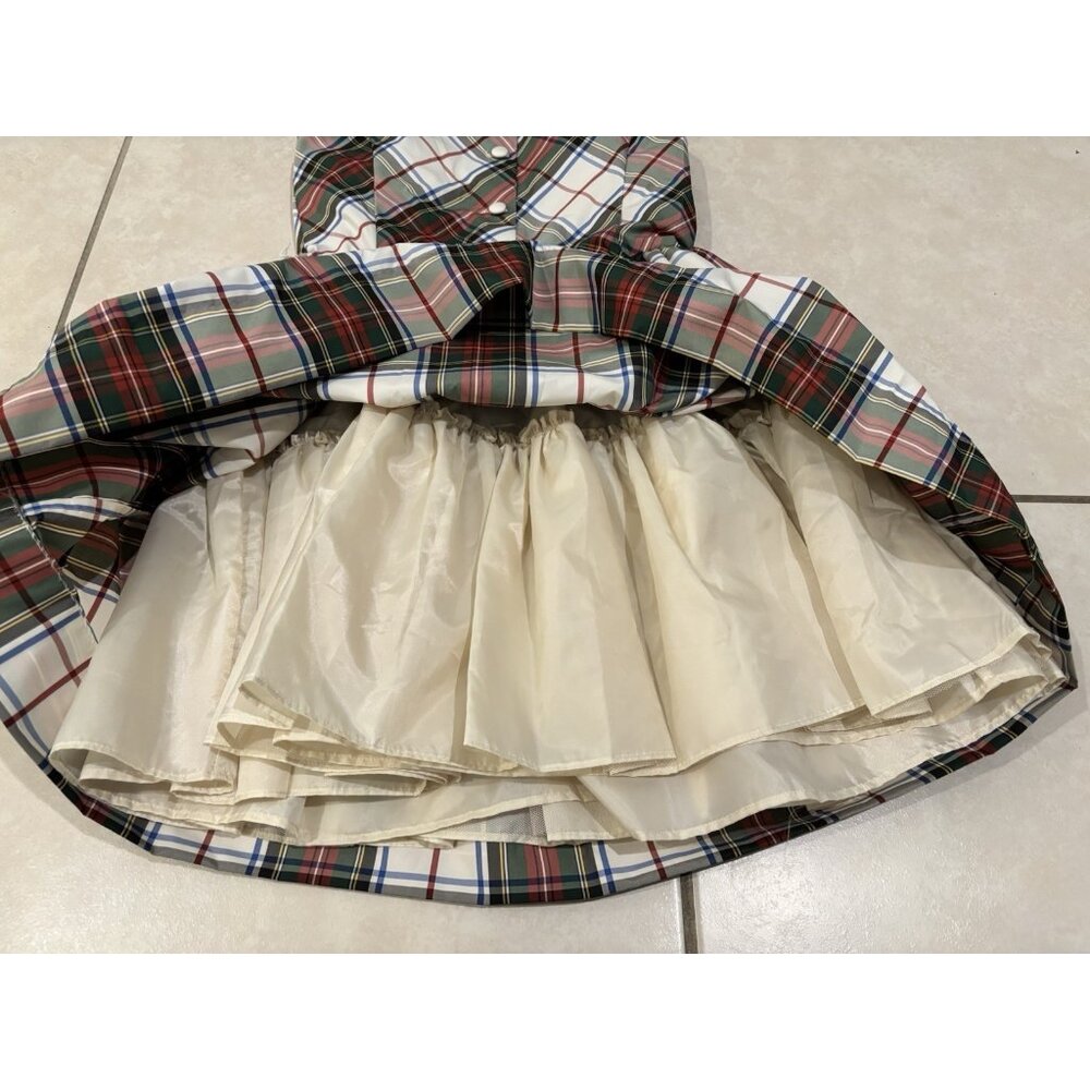 Polo Ralph Lauren Tartan Plaid Holiday Formal Dress Girl Size 10 Sleeveless - Picture 6 of 9